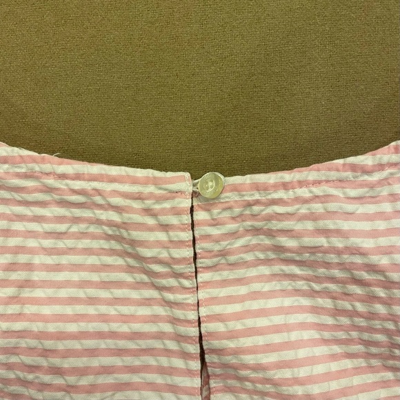 Vineyard Vines Pink & White Seersucker Sleeveless Dress Size 14 - Picture 6 of 11